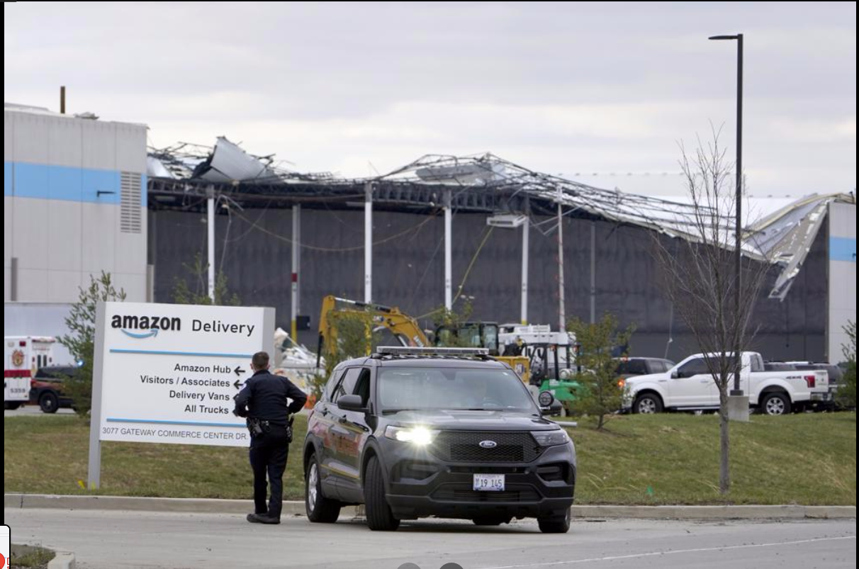 Amazon DLI4 warehouse was collapsed by a tornado, the warehouse is temporarily closed(图1)
